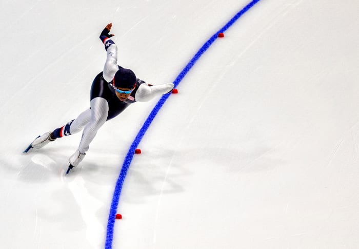 Beijing 2022: Erin Jackson during the Women’s 500m final
